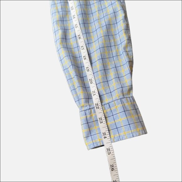 Polo Ralph Lauren Long Sleeve Button Up Dress Business Plaid Shirt (Size M) - Picture 6 of 10